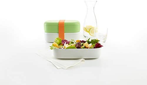Lekue Citrus Fruit Lunchbox-To-Go Travel Container Set reusable lunchbag, 7.6 x 3.9 x 4.3inch - The Finished Room