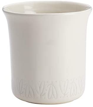 Ayesha Curry Ceramics Tool Crock/Utensils Crock - 1 Piece, White - The Finished Room
