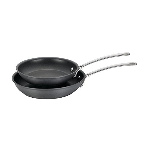 Circulon Genesis Hard Anodized Nonstick Frying Pan Set / Fry Pan Set / Hard Anodized Skillet Set - 9.25 and 10.75 Inch, Black - The Finished Room