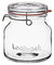 Luigi Bormioli Lock-Eat 3 piece Jar Set 25.25 oz, 50.75 oz, 34 oz, Set of 3, Clear - The Finished Room