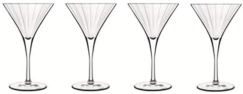 Luigi Bormioli Bach 8.25 oz Martini Glasses, Set of 4, Clear - The Finished Room
