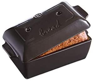 Emile Henry Charcoal Bread Loaf Baker, 11.02 x 5.12 x 4.72in - The Finished Room