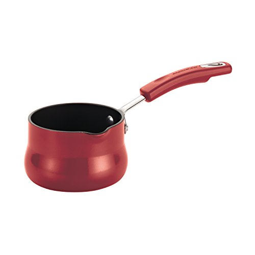 Rachael Ray Hard Enamel Butter Warmer, 0.75-Quart, Red Gradient - The Finished Room