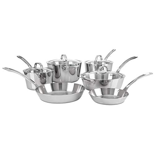 Viking Contemporary 3-Ply Stainless Steel Cookware Set, 7 Piece - The Finished Room