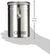 Oggi Coffee Canister, 5" x 7.75", Stainless Steel - The Finished Room