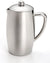 BonJour Triomphe Stainless Steel Self-Insulated French Press Coffee Maker, 8-Cup/33.8 Ounce, Silver - The Finished Room