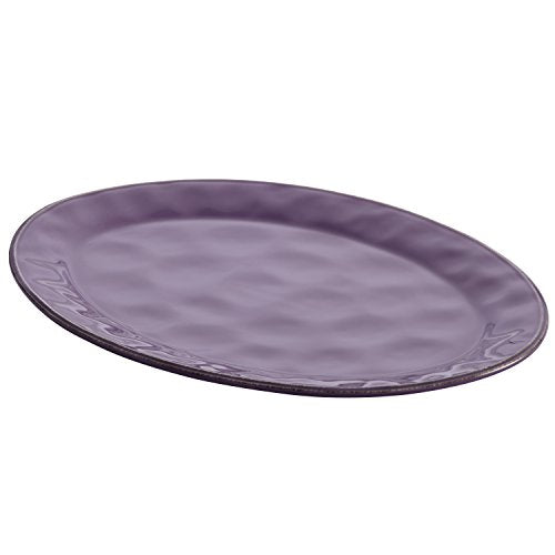 Rachael Ray Cucina Dinnerware 10-Inch x 14-Inch Stoneware Oval Platter, Almond Cream - The Finished Room