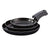 Farberware Neat Nest Space Saving Nonstick Fry Pan Skillet Set, 8 Inch, 10.5 Inch, 12 Inch, Black - The Finished Room
