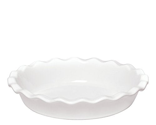Emile Henry Made In France 9 Inch Pie Dish, White - The Finished Room