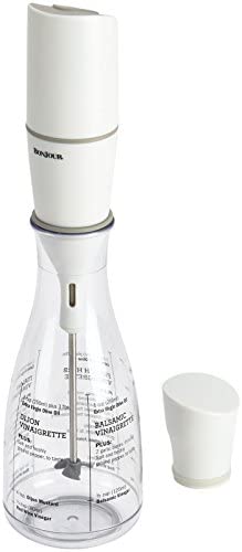 BonJour Chef&#39;s Tools Plastic Salad Dressing Carafe and Handheld Mixer, 12-Ounce, Salad Chef - The Finished Room