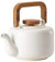 BonJour Ceramic Coffee and Tea 4-Cup Ceramic Teapot with Infuser, Matte White - The Finished Room