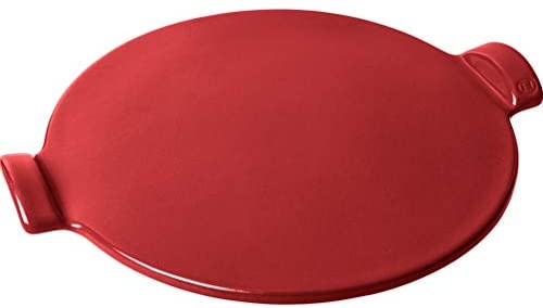 Emile Henry Flame Top 14.5&quot; Pizza Stone, Burgundy Red - The Finished Room