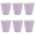 Duralex Picardie Pastel Violet 22 cl (7.75oz), Set of 6 glass tumbler, 7.75 oz - The Finished Room