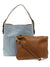 Joy Susan Women's Hobo 2-in-1 Handbag With Coffee Handle, Mauve/Coffee, One-Size - The Finished Room