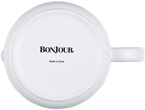 BonJour Wayfarer Ceramic Coffee Pot, 34 Ounce, Matte White - The Finished Room