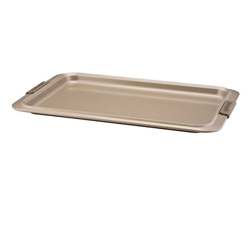 Anolon Advanced Nonstick Bakeware with Grips, Nonstick Cookie Sheet / Baking Sheet - 10 Inch x 15 Inch, Gray - The Finished Room