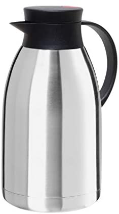 OGGI 6502.0 Avalon Vacuum Insulated Stainless Steel Carafe, 2 Liter, Silver - The Finished Room