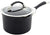 Circulon Symmetry Hard Anodized Nonstick Sauce Pan/Saucepan with Straining and Lid, 3.5 Quart, Black - The Finished Room