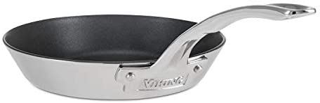 Viking Culinary 8&quot; Nonstick Fry Pan 3-Ply Contemporary, 8 Inch, Stainless - The Finished Room