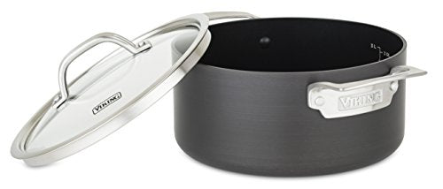 Viking Culinary Hard Anodized Nonstick Soup Pot, 4 Quart, Gray - The Finished Room