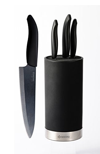 Revolution 4 Piece Ceramic Knife Set - 7Chef's, 5.5 Santoku,4.5 Utility  and 3 Paring