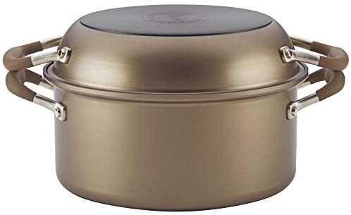 Anolon Advanced Umber 2-in-1 Nonstick 5-Quart Dutch Oven with Everything Pan Lid, 11-Inch, Light Brown - The Finished Room