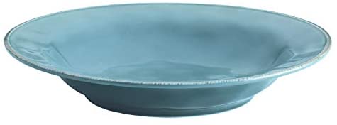 Rachael Ray 14" Round Stoneware Serving Bowl, 14 Inch, Cranberry Red - The Finished Room