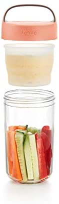 Lekue Plastic Food Storage Container, One Size, Coral - The Finished Room