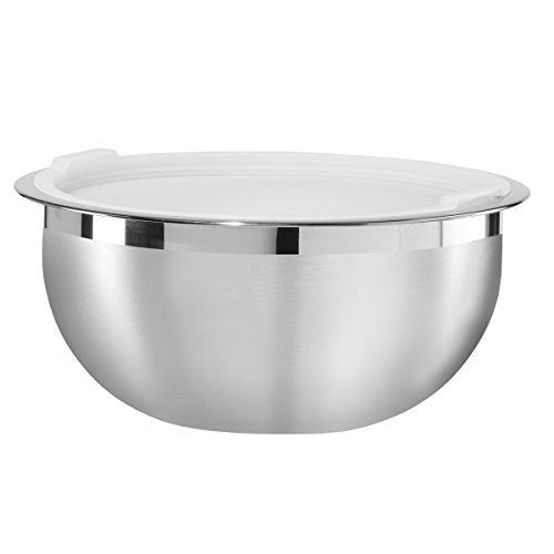 Oggi Stainless Steel Mixing Bowl With Lid, 3-Quart - The Finished Room