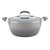 Rachael Ray Classic Brights Hard Enamel Nonstick 5.5-Quart Covered Casserole, Sea Salt Gray Gradient - The Finished Room