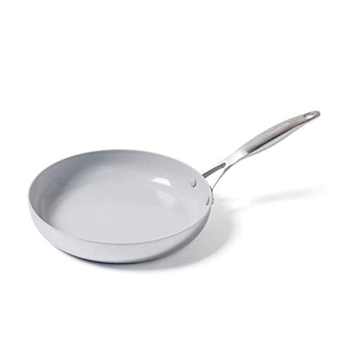 GreenPan Venice Pro Stainless Steel Ceramic Nonstick Light Gray Frypan, 10&#39;&#39; - The Finished Room