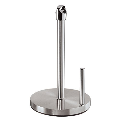 Oggi Stainless Steel Paper Towel Holder, Silver - The Finished Room
