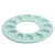 Rachael Ray Solid Glaze Ceramics Egg Tray / Egg Holder Serveware, Round - 12 Cup, Light Blue - The Finished Room
