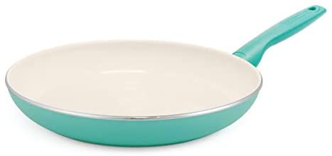 GreenPan Rio Healthy Ceramic Nonstick, Frying Pan, 12&quot;, Turquoise - The Finished Room