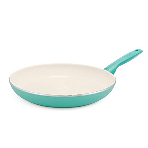 GreenPan Rio Healthy Ceramic Nonstick, Frying Pan, 12&quot;, Turquoise - The Finished Room