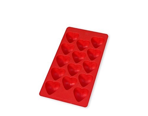 Lekue Heart Ice Cube Tray, Red - The Finished Room