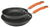 Rachael Ray Brights Hard Anodized Nonstick Frying Pan / Fry Pan / Hard Anodized Skillet - 10 Inch, Gray with Orange Handles - The Finished Room