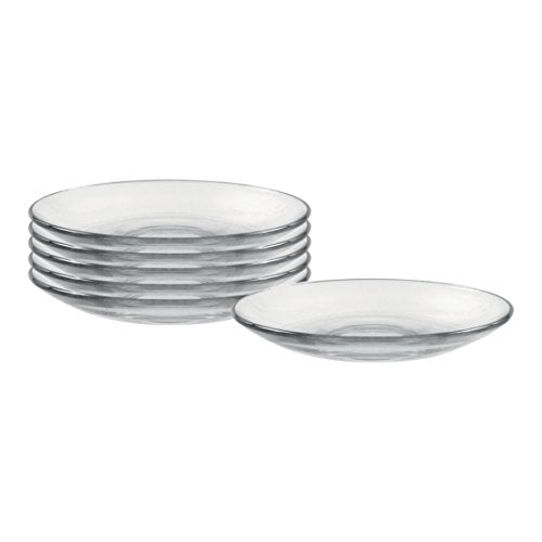 Duralex Set of 6 5.25&quot; Saucers, Clear - The Finished Room
