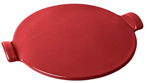 Emile Henry Flame Top 14.5" Pizza Stone, Burgundy Red - The Finished Room