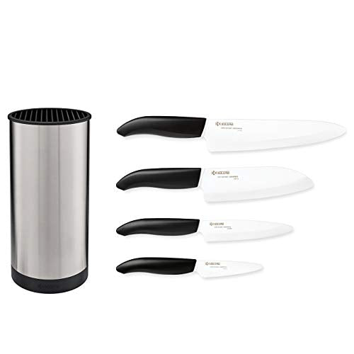 Kyocera Revolution Knife Block Set, Blades: 7&quot;, 5.5&quot;, 4.5&quot; &amp; 3&quot;, Stainless - The Finished Room
