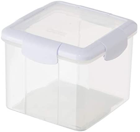 OGGI 5943.1 Fresh Lock Square Storage, 60 Oz, White - The Finished Room