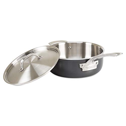 Viking 5-Ply Hard Stainless SautÃ© Pan with Hard Anodized Exterior, 3 Quart - The Finished Room