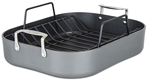 Viking Culinary 40051-9902C Roasting Pan, 16&quot; x 13&quot; X 3&quot;, Black - The Finished Room