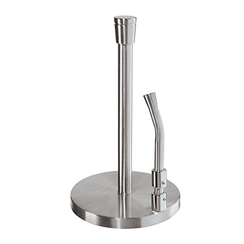Oggi Stainless Steel Tension Arm Paper Towel Holder, Silver - The Finished Room