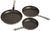 Farberware 21580 Triple Pack Nonstick Frying Pan Set / Fry Pan Set / Skillet Set - 8 Inch, 10 Inch, and 11 Inch, Red - The Finished Room