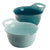 Rachael Ray Tools and Gadgets Nesting / Stackable Mixing Bowl Set with Pour Spouts and Handle - 2 and 3 Quarts, Light Blue and Teal - The Finished Room