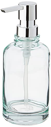 Oggi 12oz Round Glass Lotion and Soap Dispenser for Kitchen or Bath-Clear - The Finished Room