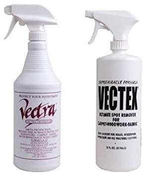 Vectra 32 Ounce Furniture, Fabric, Carpet Protector and Vectex 32 Ounce Ultimate Spot Remover - 2 pack - The Finished Room