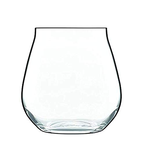 Luigi Bormioli Vinea Stemless Wine Glass (Set of 2), 14.5 oz, Clear - The Finished Room