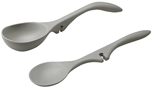 Rachael Ray 2 Piece Tools & Gadgets Lazy Tools Set, Sea Salt Gray - The Finished Room